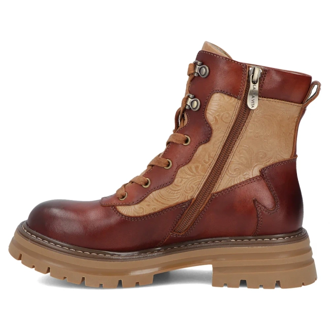 Leather ankle boots Laura Vita molyo 02 brown