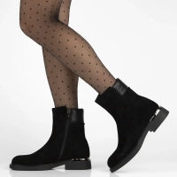 Leather ankle boots Filippo DBT7180/25 BK black