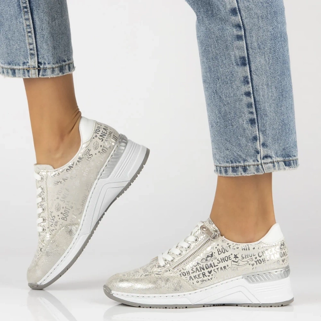 Sneakersy Rieker N4316-90 beżowe