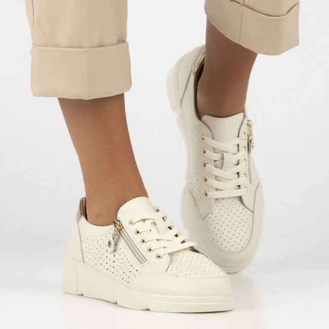 Leather shoes Filippo DP6702/25 BE beige