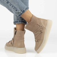 Leather ankle boots Filippo DBT7162/25 BE beige