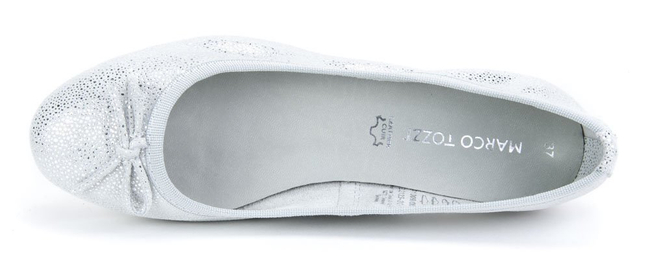 Ballerinas Marco Tozzi 2-22123-20 151 White metallic