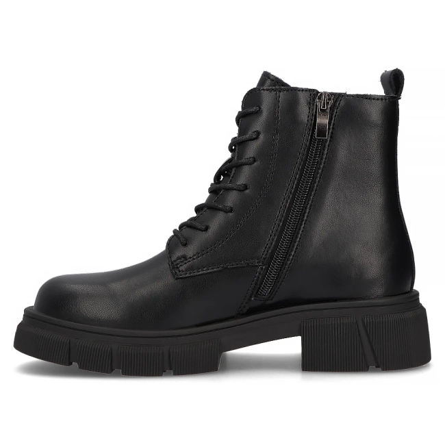 Leather ankle boots DBT6373/24 BK black