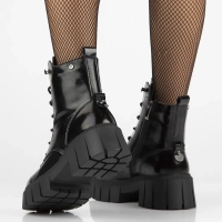 Leather boots Filippo DBT6438/24 BK black