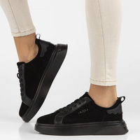 Leather sneakers Filippo DP4580/23 BK black