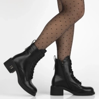 Leather ankle boots Filippo DBT7188/25 BK black