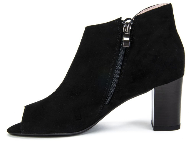 Botki Eksbut 68-4785-136-1G Czarny Welur