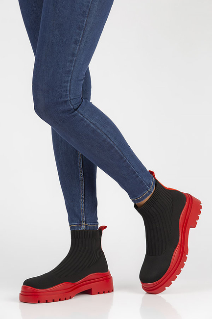 Botki Filippo 6850 czerwone