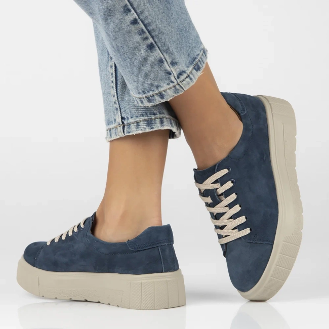 Leather shoes Filippo DP6454/24 BL blue