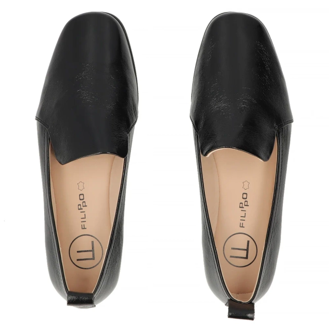 Leather shoes Filippo DP7739/26 BK black