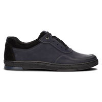 Leather shoes Filippo 918 navy blue