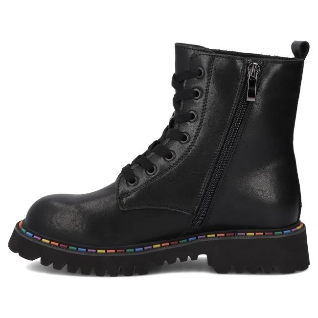 Leather ankle boots Filippo DBT7428/25 BK black