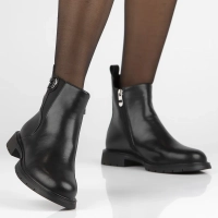 Leather ankle boots Filippo DBT6586/24 BK black