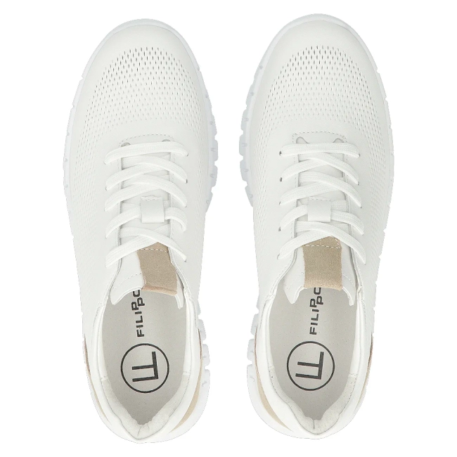 Leather Sneakers Filippo DP6035/24 WH white