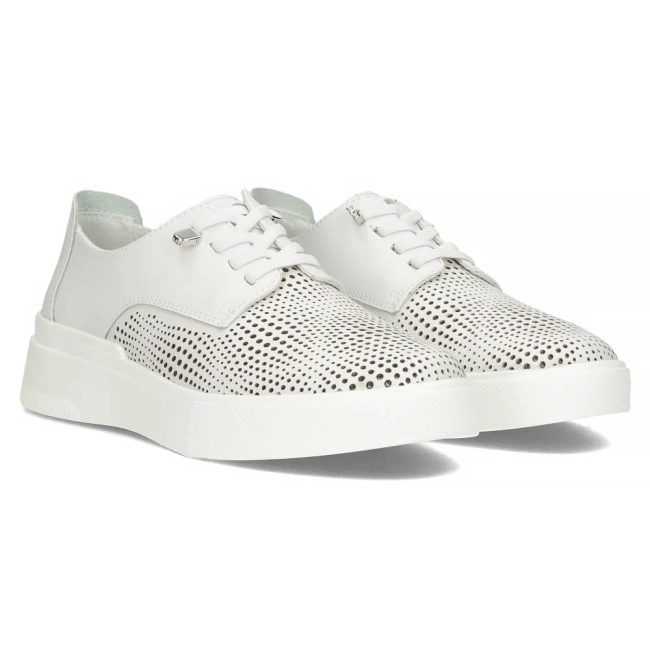 Leather shoes Filippo DP4405/24 WH white