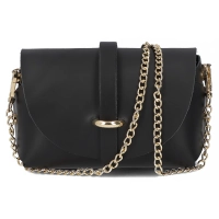 Black leather handbag Toscanio A32