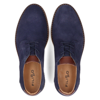 Leather shoes Filippo 5452-1 navy blue