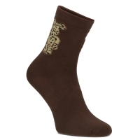 Women's Socks Cosas brown LM207 brown leopard bear