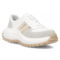 Leather Sneakers Filippo DP6773/25 WH GR white-grey