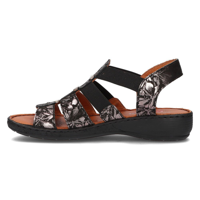 Leather sandals Artiker 46C2373 black