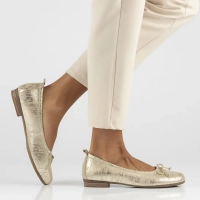 Leather shoes Filippo DP6249/24 GO gold