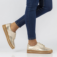 Leather shoes Filippo 10123 gold