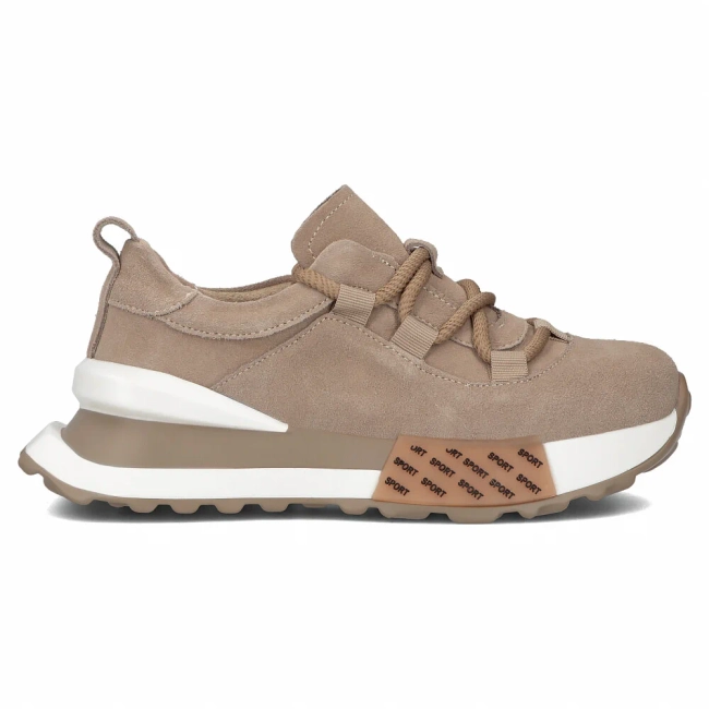 Leather sneakers Filippo DP6802/25 BE beige