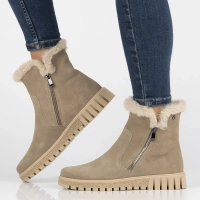 Leather ankle boots DBT6362/24 BE beige