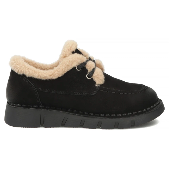 Skórzane półbuty Filippo DP8181/26 BK czarne