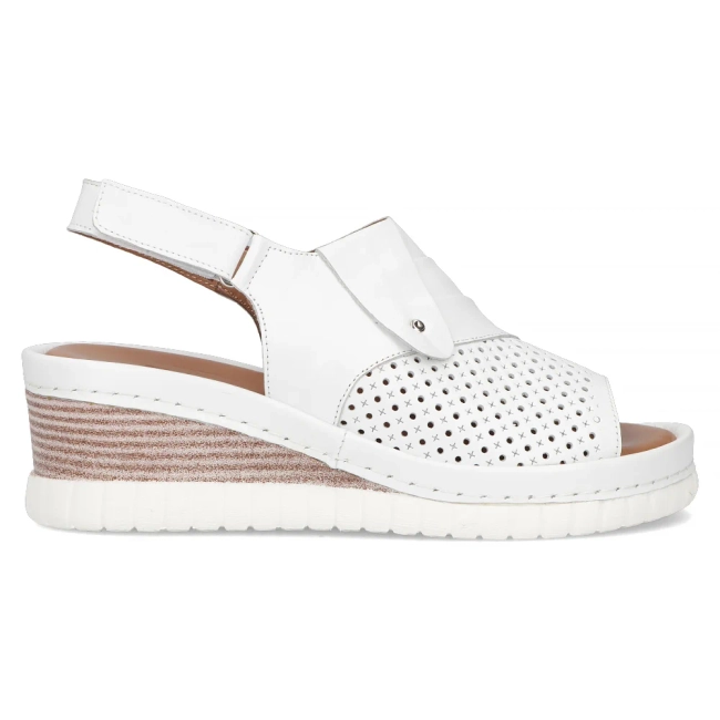 Leather sandals Artiker 54C0540 white