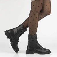 Leather ankle boots Filippo DBT7464/25 BK black