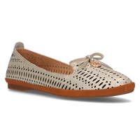 Leather openwork lords Filippo DP2034/21 GO gold