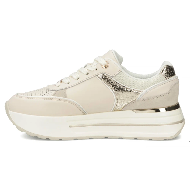Leather sneakers Filippo DP7773/26 BE beige
