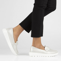 Leather shoes Filippo DP4553/23 SI silver