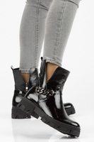 Skórzane botki Filippo 129 czarne