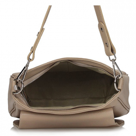 Handbag Toscanio Leather Messenger Bag B56 beige