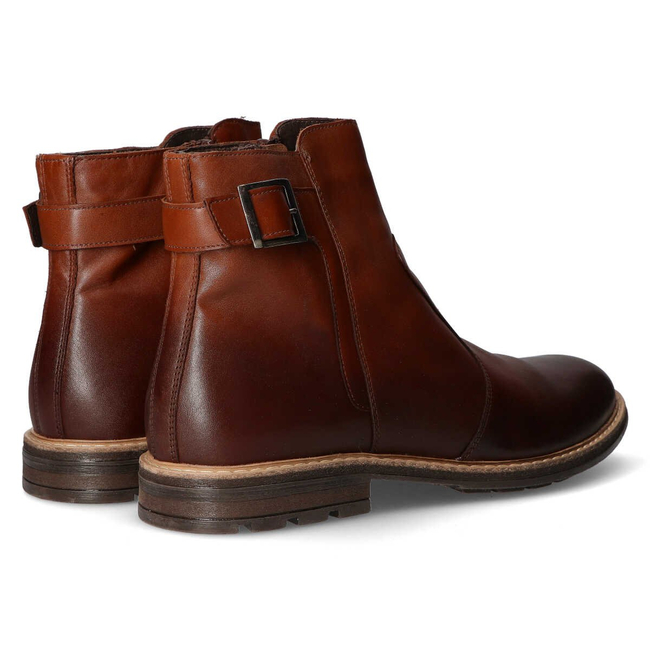 Leather ankle boots for men Filippo 2025 light brown