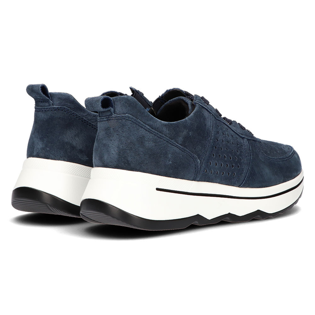 Skórzane sneakersy Filippo DP3171/21 NV granatowe