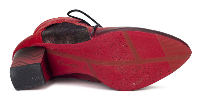 Leather ankle boots Filippo 3632A-08/00-3 red