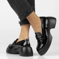 Leather shoes Filippo DP6474/24 BK L black