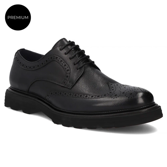 Leather shoes Filippo MP8008/26 BK black