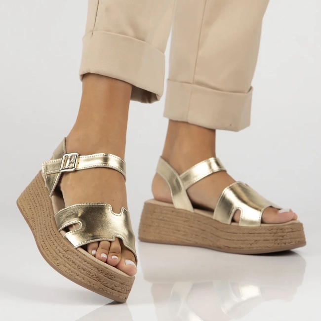Leather sandals Filippo DS7024/25 GO gold