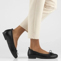 Skórzane baleriny Filippo DP6249/24 BK czarne