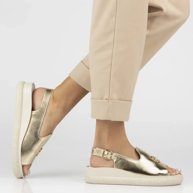 Leather sandals Filippo DS6716/25 GO gold