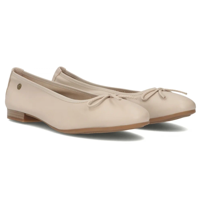 Leather ballerinas Maciejka P6800-04/00-0 beige