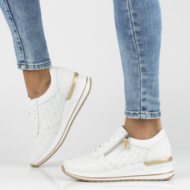 Leather sneakers Remonte D3211-80 white