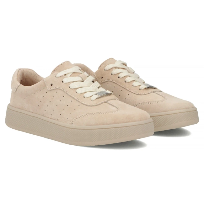 Leather sneakers Filippo DP7524/26 BE beige