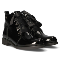 Leather boots Filippo 015/TR black lacquered