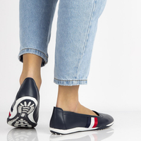 Leather shoes Filippo DP2063/21 NV navy blue