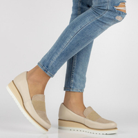 Leather shoes Filippo 091 beige